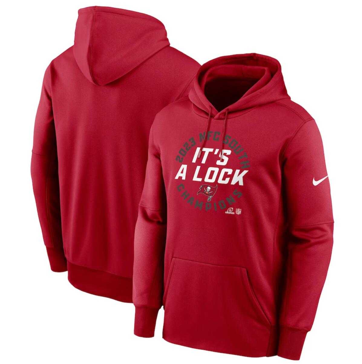 Men's Tampa Bay Buccaneers Red 2023 NFC South Division Champions Locker Room Trophy Collection Pullover Hoodie,We sell and wholesale Men's Tampa Bay Buccaneers Red 2023 NFC South Division Champions Locker Room Trophy Collection Pullover Hoodie on line form chian!